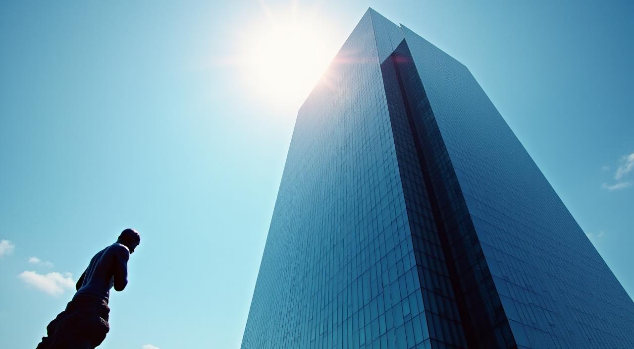 Symbolische Darstellung von Verantwortung und moderner Architektur